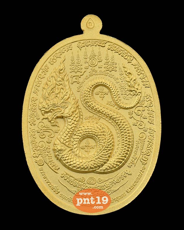 เหรียญมนต์พญานาคราช เนื้อกะไหล่ทอง พระอาจารย์ซิง วัดไตรมิตร