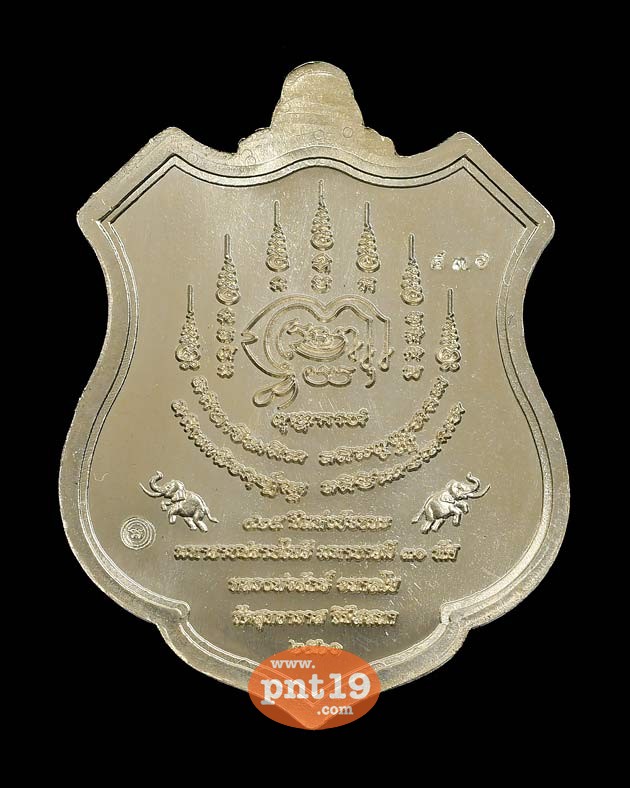 เหรียญมหาราชปราบไพรี มหาบารมี 30 ทัศ เนื้ออัลปาก้าลงยาลายธงชาติ หลวงพ่อรักษ์ วัดสุทธาวาสวิปัสสนา