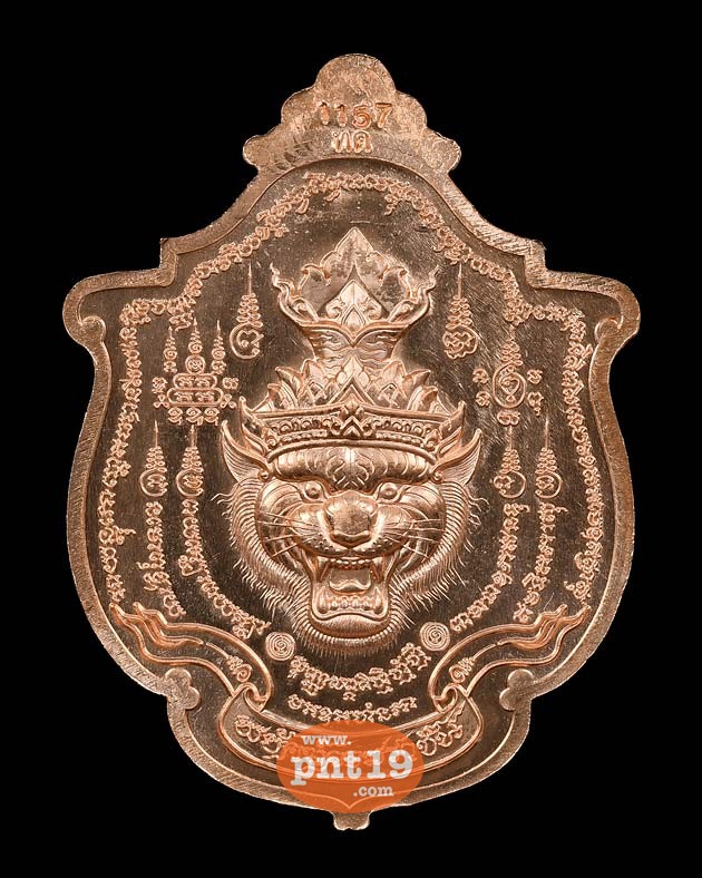 เหรียญพยัคฆ์จอมราชัน 9. เนื้อทองแดงผิวไฟ หลวงปู่แสน วัดบ้านหนองจิก