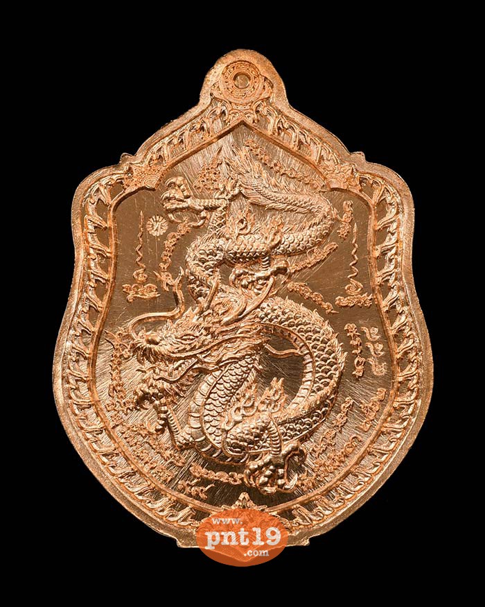 เหรียญมังกรคู่ อายุ 99 ปี 06. ทองแดงลงยา หลวงปู่ทัศ วัดวังไม้ตอก