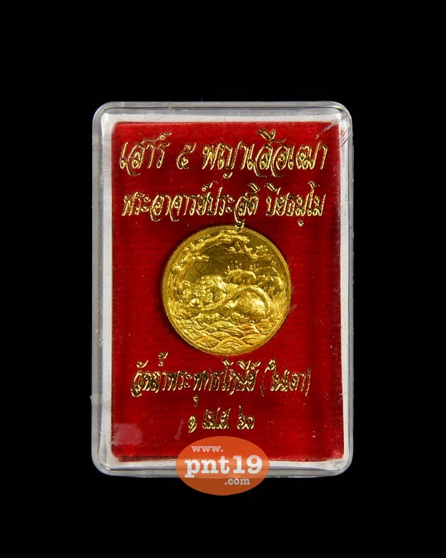 เหรียญพญาเสือเฒ่า 1.5 ซม. เนื้อฝาบาตร พระอาจารย์ประสูติ วัดถ้ำพระพุทธโกษิย์ (ในเตา)