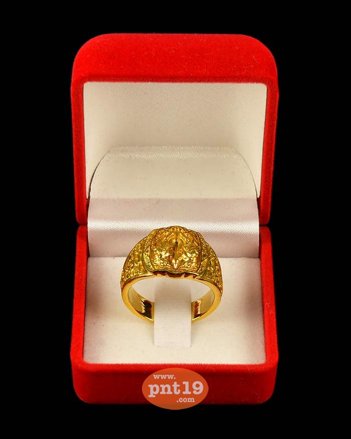 แหวนมนต์สาริกา ทองเหลืองนอก( size 64 ) ครูบาแบ่ง วัดโตนด